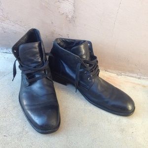 Gordon Rush Black Leather Dress Shoes